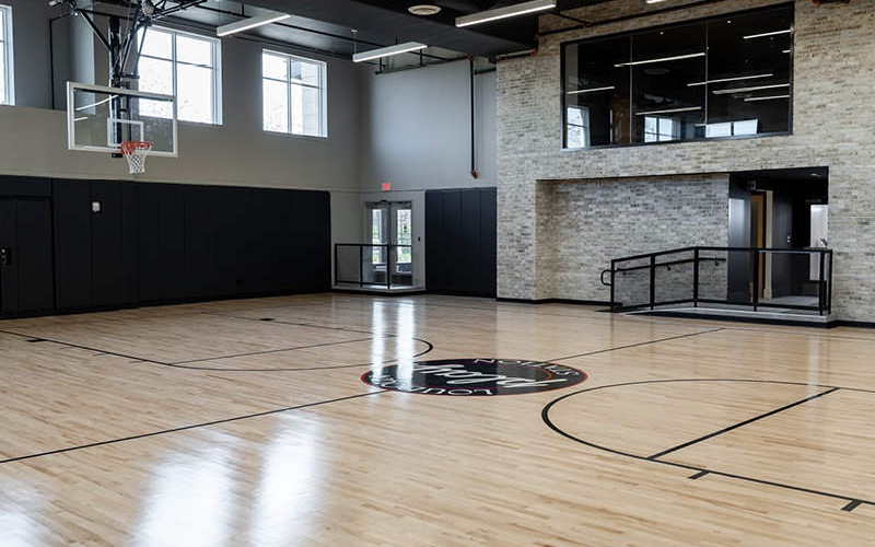 indoor basketball court/gym