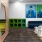 interactive children's lounge with life-sized chess board, books and reading nooks